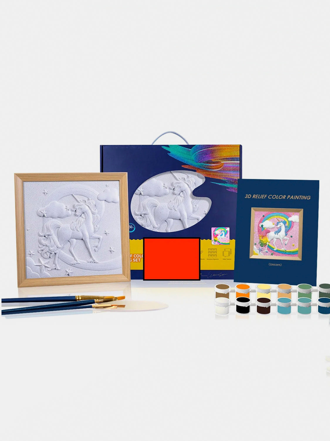 Relief Unicorn DIY 3D Oil Painting Kit - AMIN Clothing 