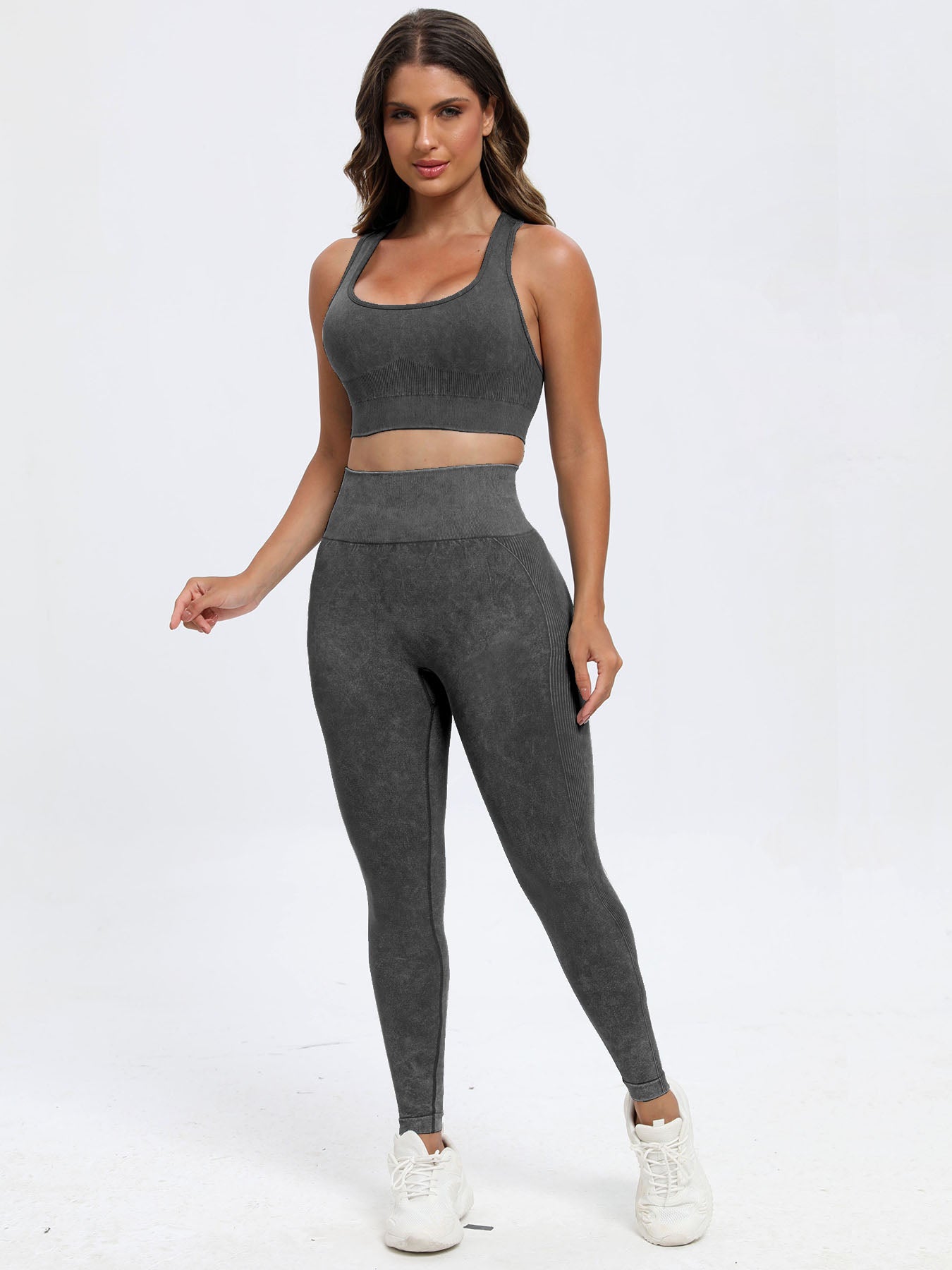 Scoop Neck Wide Strap Top and Pants Active Set - AMIN Clothing 