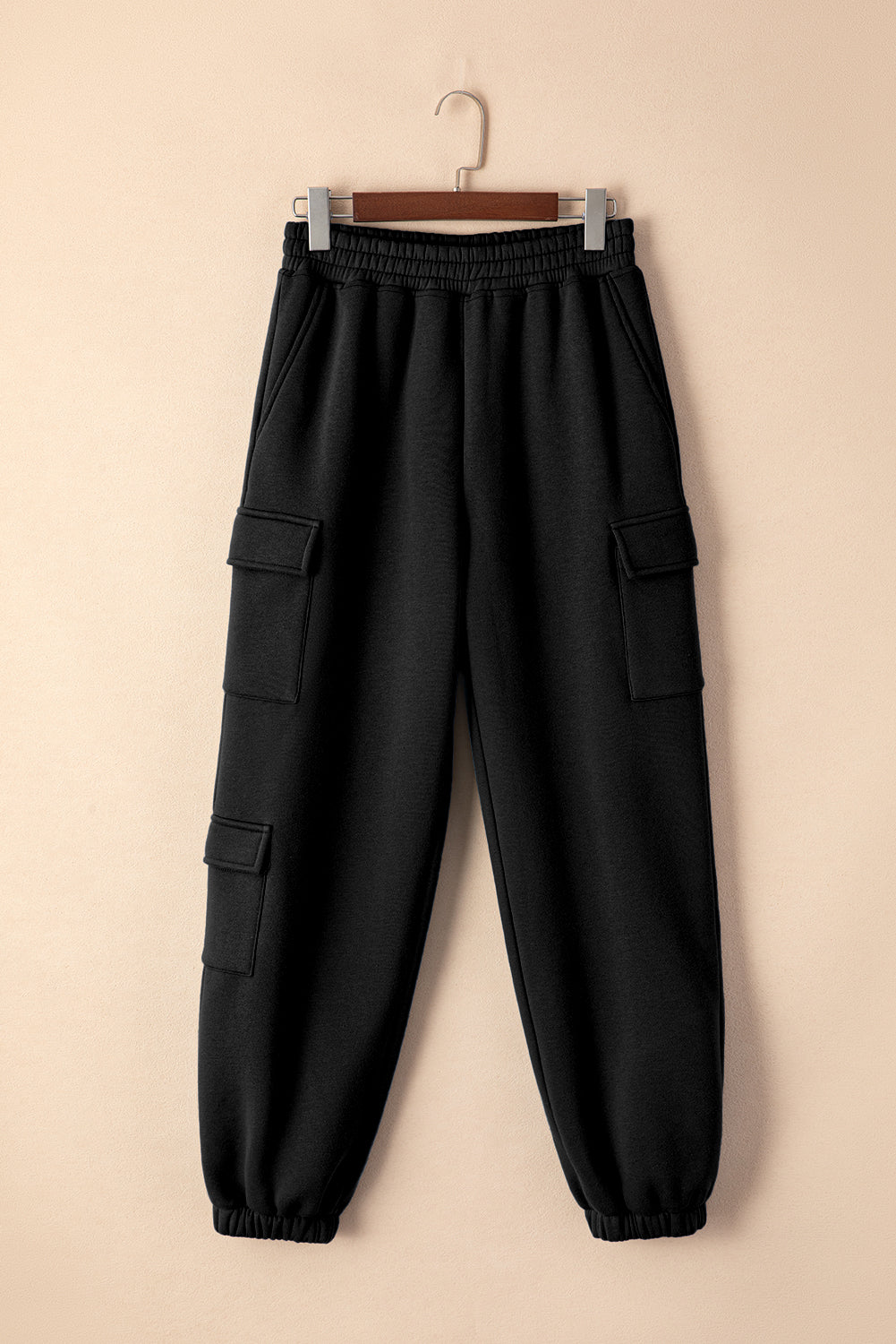 Pocketed Elastic Waist Active Joggers - AMIN Clothing 