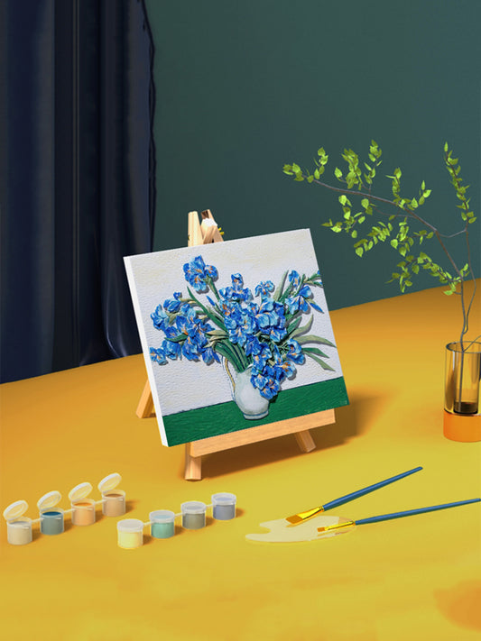 Relief Van Gogh's Irises DIY 3D Oil Painting Kit - AMIN Clothing 