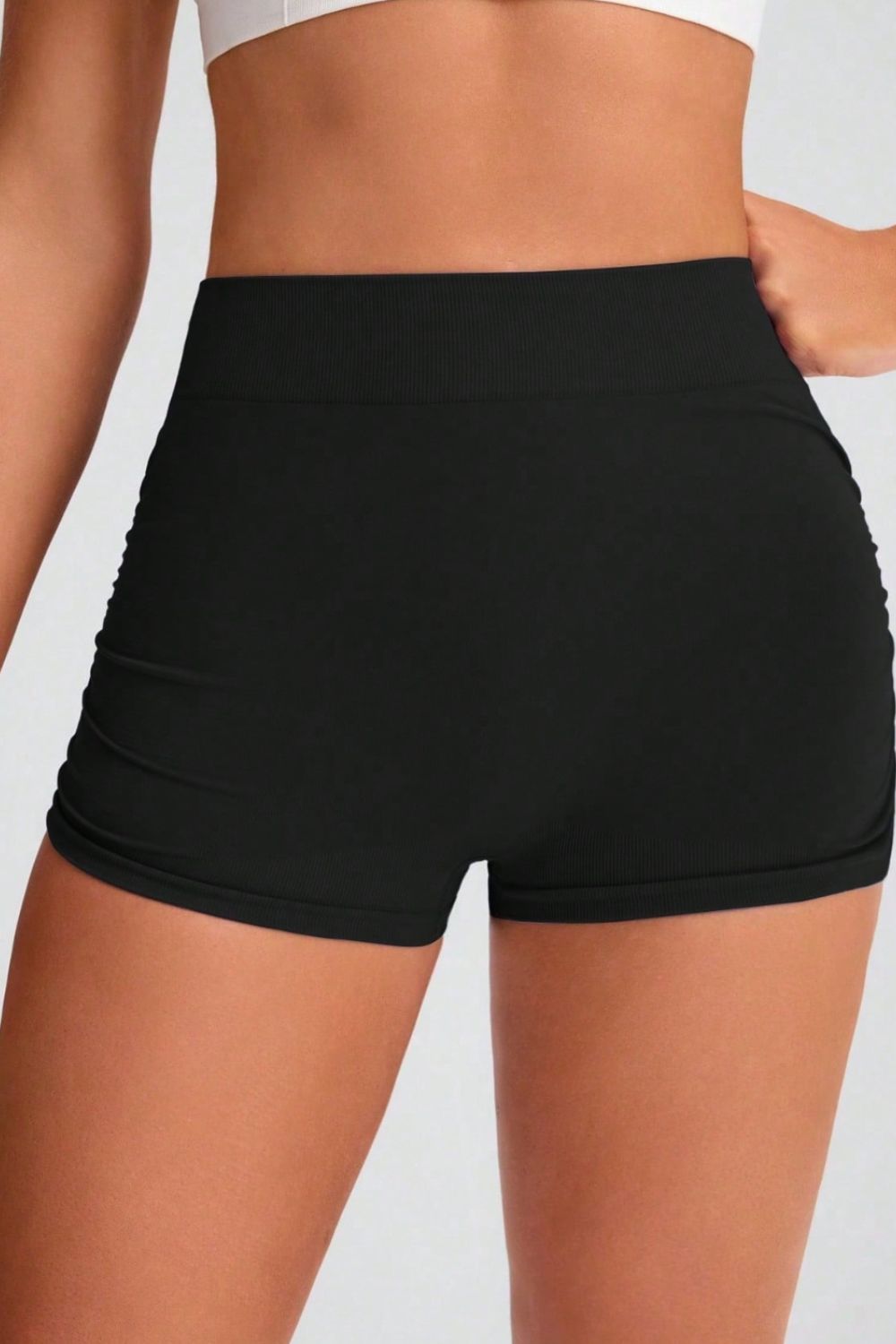 Elastic Waist Active Shorts - AMIN Clothing 