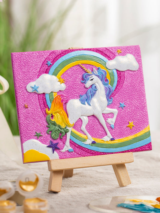 Relief Unicorn DIY 3D Oil Painting Kit - AMIN Clothing 