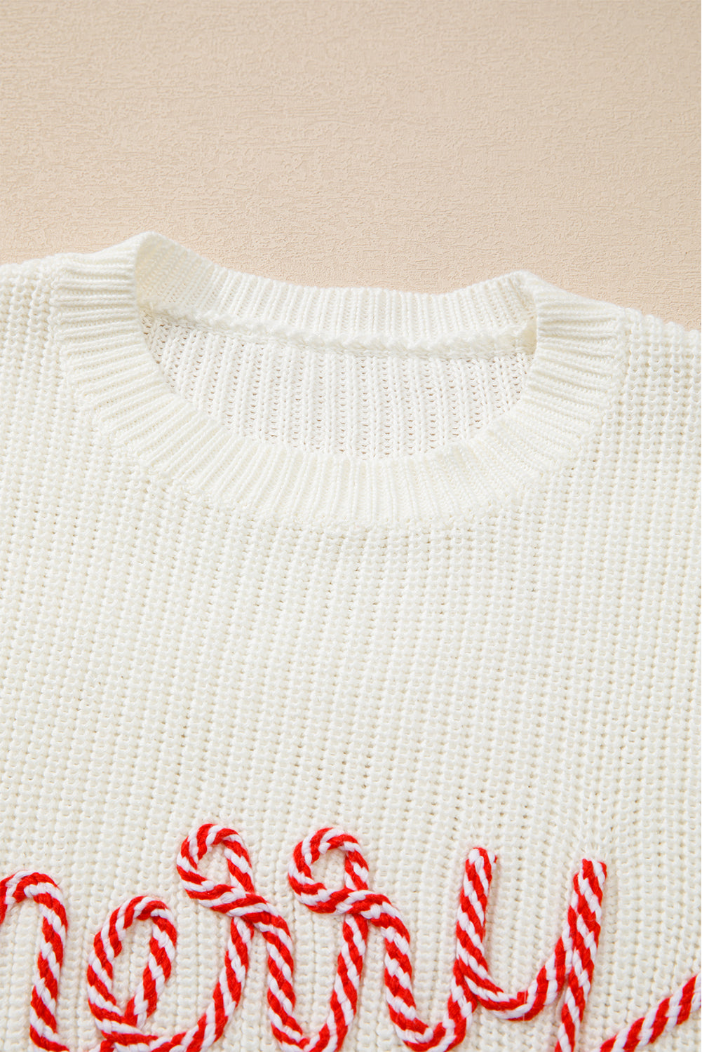 MERRY & BRIGHT Round Neck Sweater - AMIN Clothing 