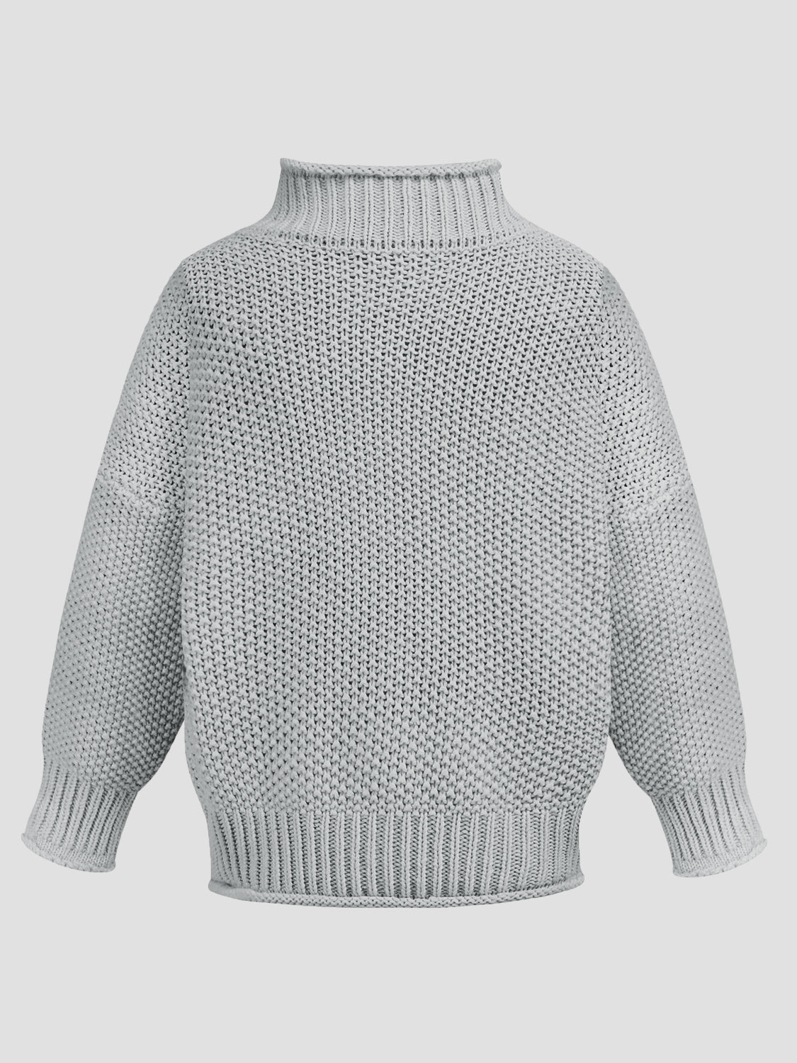 Turtleneck Long Sleeve Sweater - AMIN Clothing 