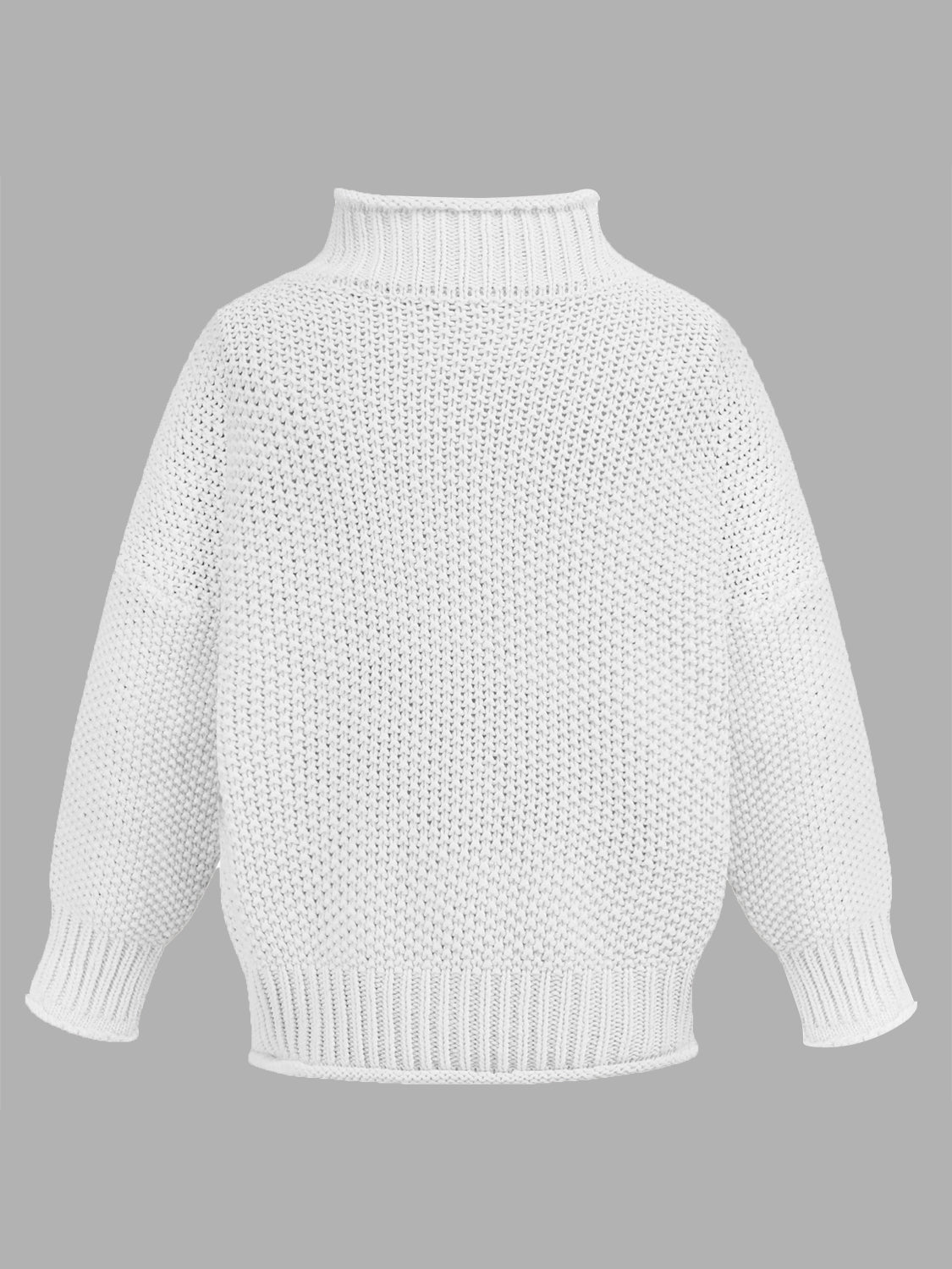 Turtleneck Long Sleeve Sweater - AMIN Clothing 