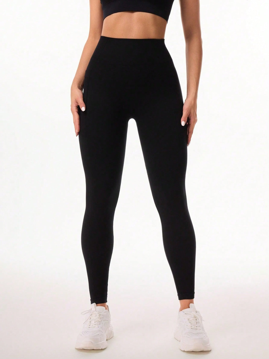 Pocketed High Waist Active Leggings - AMIN Clothing 