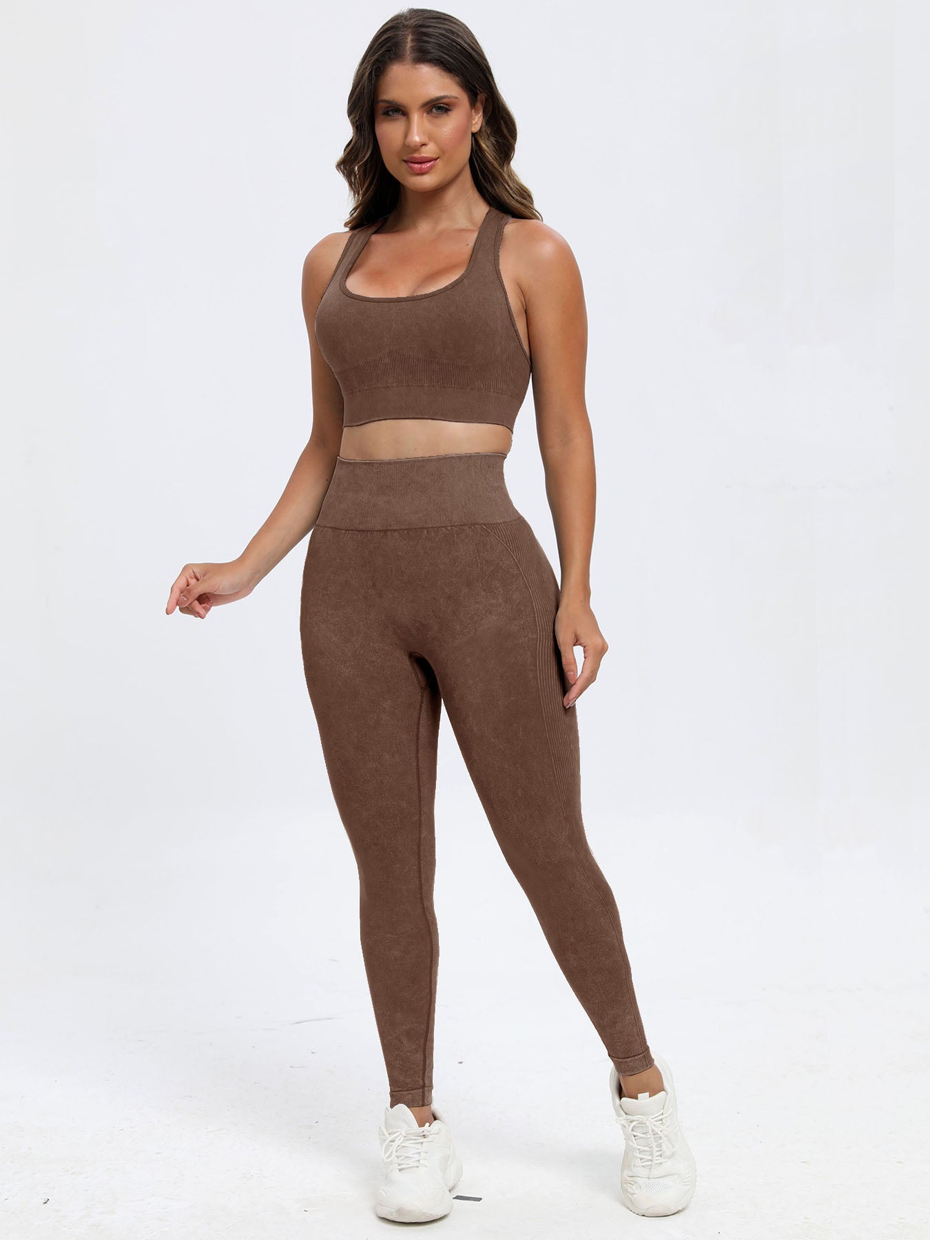 Scoop Neck Wide Strap Top and Pants Active Set - AMIN Clothing 