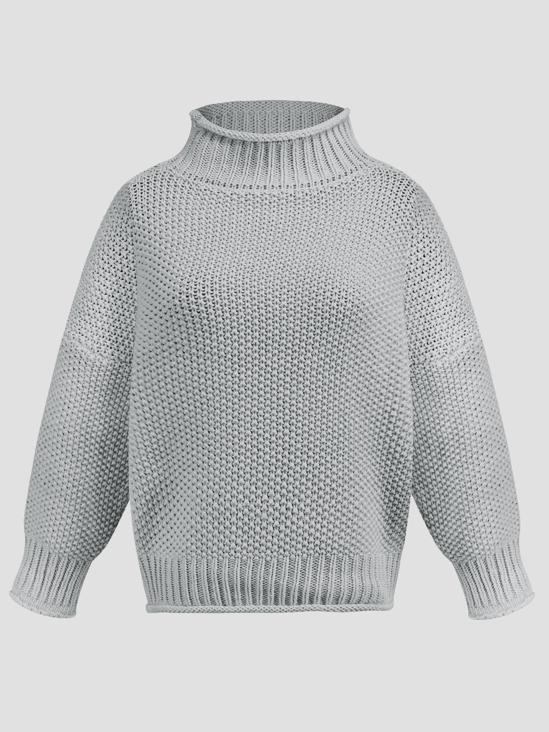 Turtleneck Long Sleeve Sweater - AMIN Clothing 