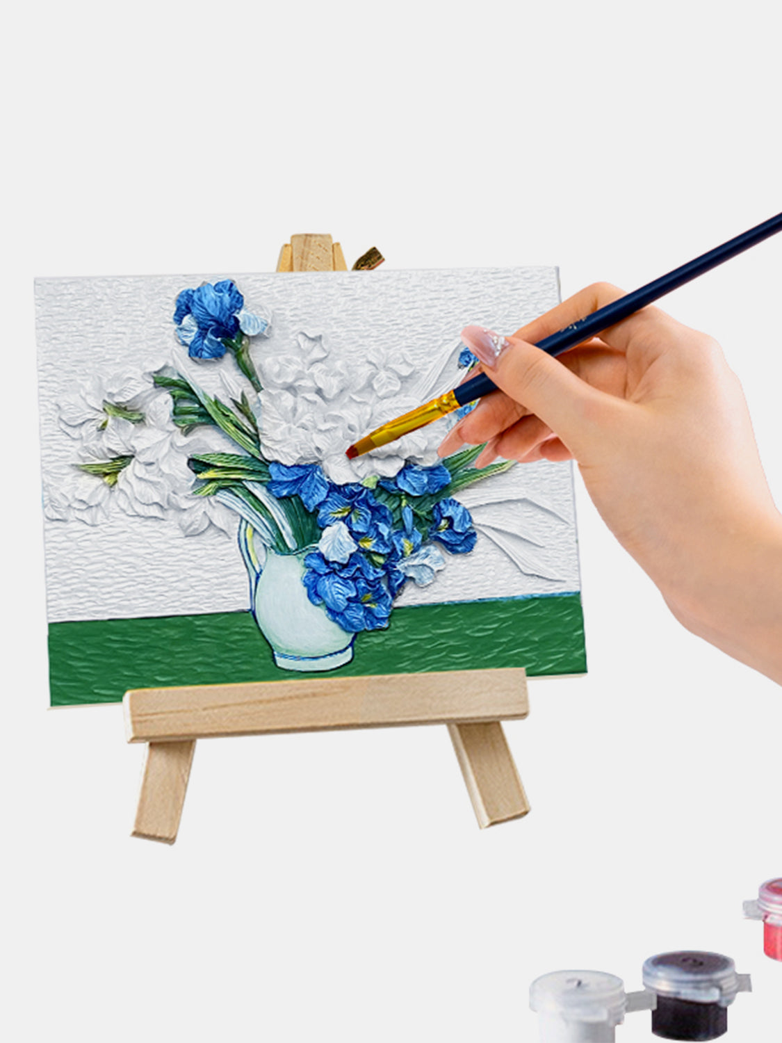 Relief Van Gogh's Irises DIY 3D Oil Painting Kit - AMIN Clothing 