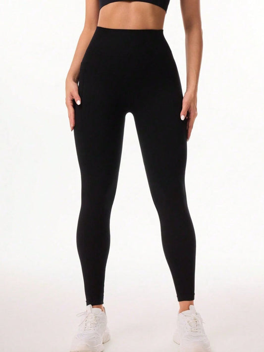 Pocketed High Waist Active Leggings - AMIN Clothing 