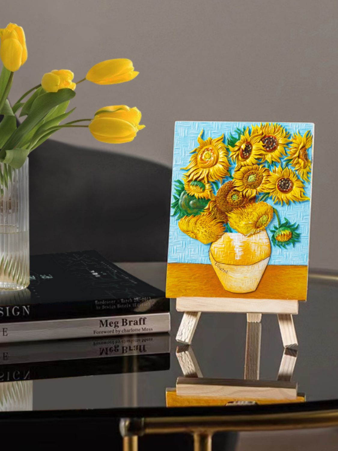 Relief Van Gogh's Sunflowers DIY 3D Oil Painting Kit - AMIN Clothing 