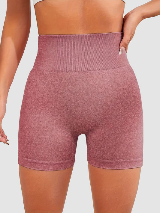 High Waist Active Shorts - AMIN Clothing 