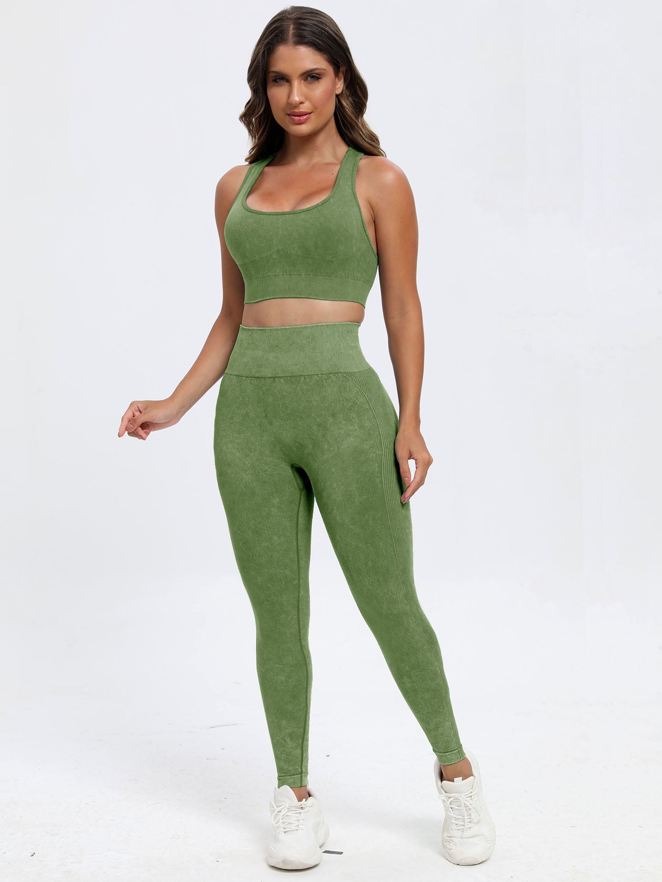 Scoop Neck Wide Strap Top and Pants Active Set - AMIN Clothing 