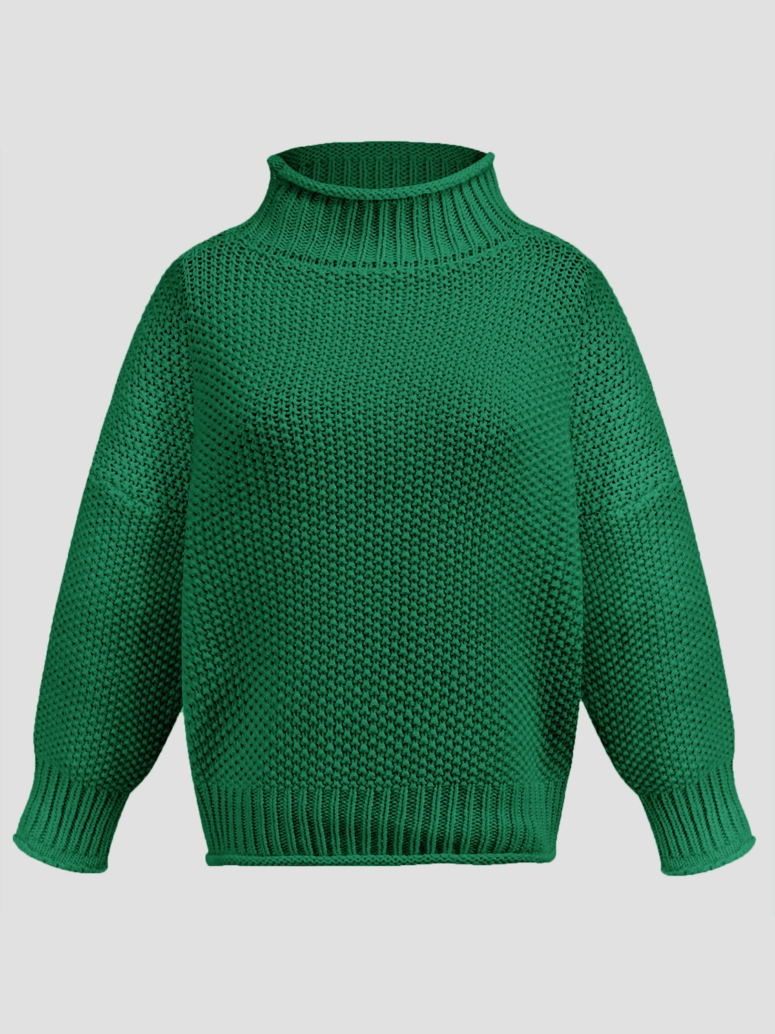 Turtleneck Long Sleeve Sweater - AMIN Clothing 