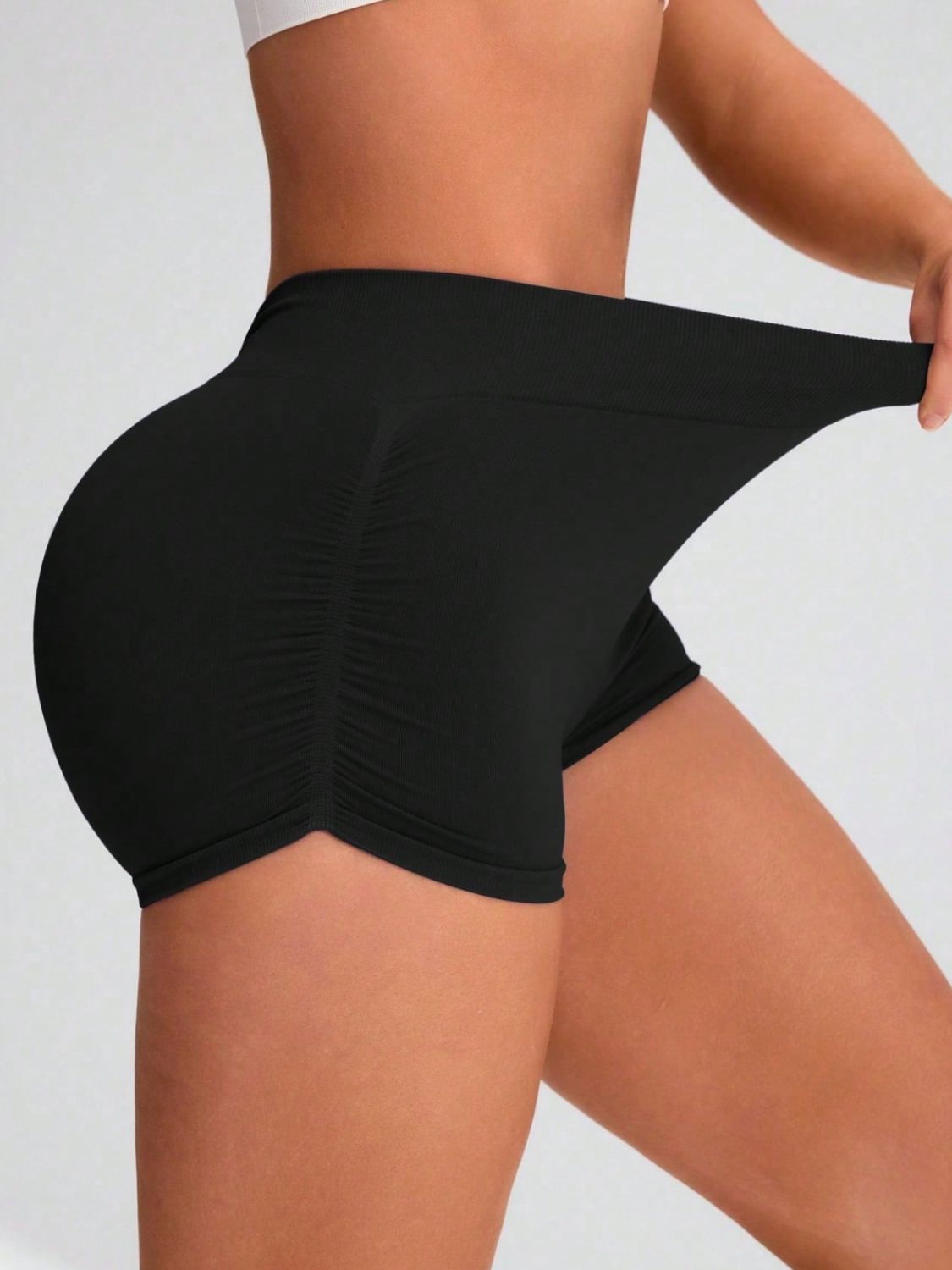 Elastic Waist Active Shorts - AMIN Clothing 