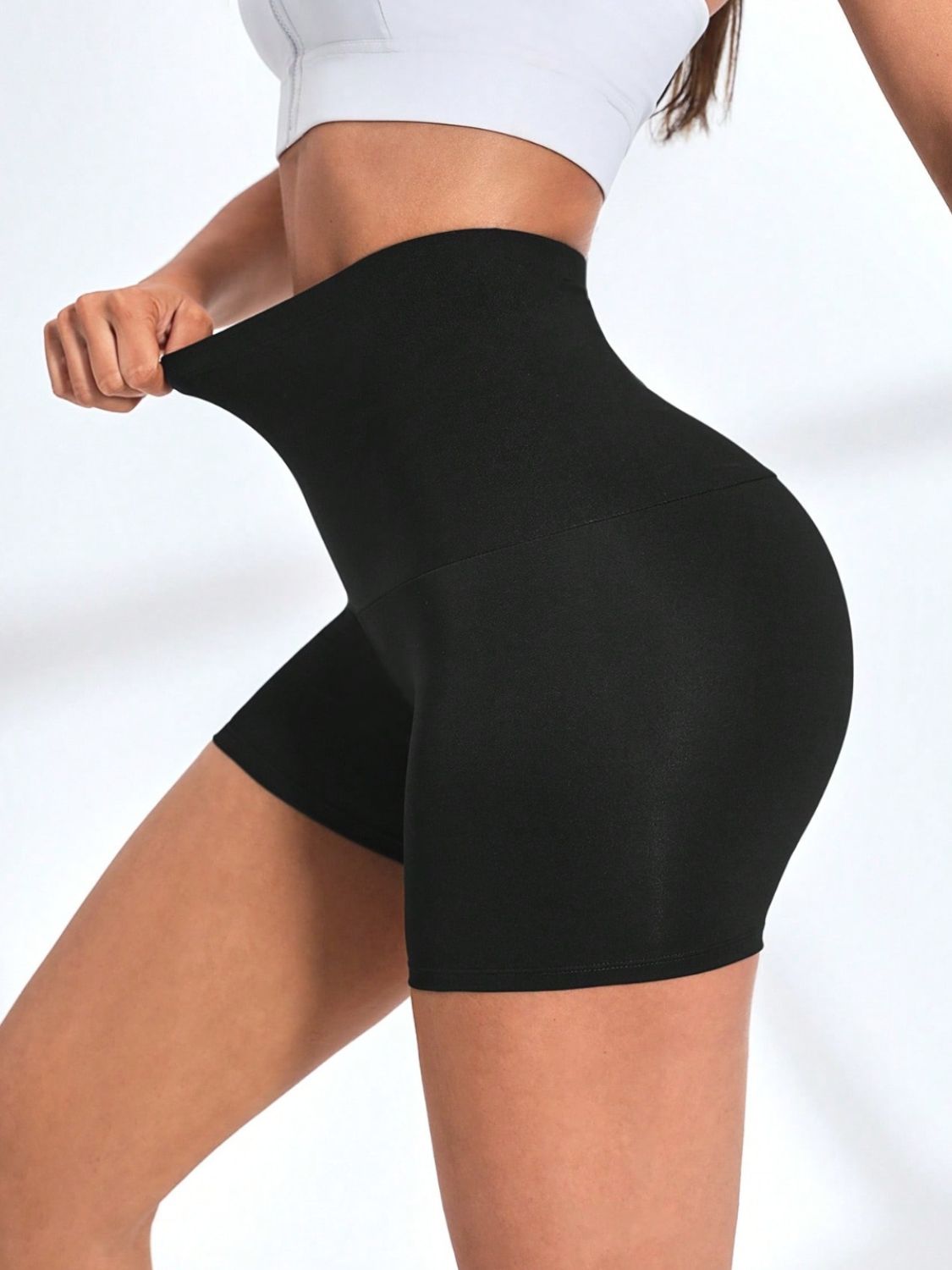 High Waist Active Shorts - AMIN Clothing 